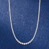 image:imageRossSimons 300 ct tw Graduated Diamond Tennis Necklace in 14kt White GoldDiamond