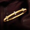 image:imageRossSimons Diamond Station Bangle Bracelet in 18kt Gold Over SterlingDiamond
