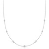 image:imageRossSimons Diamond Station Necklace in 14kt GoldWhite