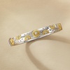 image:imageRossSimons Diamond Sunflower Bangle Bracelet in 2Tone Sterling SilverDiamond