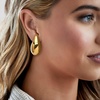 image:imageRossSimons Italian 14kt Yellow Gold ExtraLarge Teardrop Earrings