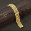 image:imageRossSimons Italian 14kt Yellow Gold Wide RisoLink Braceletno gemstone