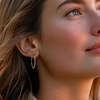 image:imageRossSimons Italian 15mm 14kt Yellow Gold Endless Hoop Earrings