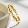 image:imageRossSimons Italian 18kt Yellow Gold CubanLink Braceletno gemstone