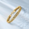image:imageRossSimons Italian 18kt Yellow Gold CubanLink Braceletno gemstone