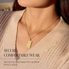 image:imageRossSimons Italian 24kt Yellow Gold FleurDeLis 5Gram Ingot Pendant Necklace With 14kt Gold FrameNo Gemstone