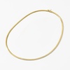image:imageRossSimons Italian 4mm 14kt Yellow Gold Omega NecklaceNo Gemstone