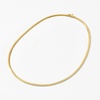 image:imageRossSimons Italian 4mm 14kt Yellow Gold Omega NecklaceNo Gemstone