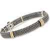 image:imageRossSimons Italian Sterling Silver and 18kt Bonded Gold Woven Braceletno gemstone
