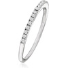 image:imageRossSimons Pure Collection 015 ct tw Diamond Ring in Sterling Silver Size 10