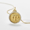 image:imageRossSimons Virgo  20 ct tw Diamond Zodiac Pendant Necklace in 18kt Gold Over Sterling 18 inches