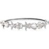 image:imageRossSimons 010 ct tw Diamond Sea Life Bangle Bracelet in Sterling SilverDiamond