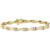 image:imageRossSimons 010 ct tw Diamond Station Bracelet in 18kt Gold Over SterlingDiamond