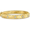 image:imageRossSimons 020 ct tw Diamond Cluster Bangle Bracelet in 18kt Gold Over SterlingDiamond