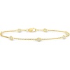 image:imageRossSimons 025 ct tw BezelSet Diamond Station Bracelet in 18kt Gold Over SterlingDiamond