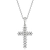 image:imageRossSimons 025 ct tw Diamond Cross Pendant Necklace in 14kt White GoldDiamond