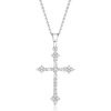 image:imageRossSimons 025 ct tw Diamond Gothic Cross Pendant Necklace in 14kt White GoldDiamond