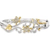 image:imageRossSimons 025 ct tw Diamond Sea Life Bangle Bracelet in 2Tone Sterling SilverDiamond