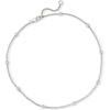 image:imageRossSimons 025 ct tw Diamond Station Anklet in Sterling Silver 9 inches