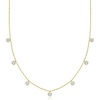 image:imageRossSimons 030 ct tw Diamond Circle Station Necklace in 18kt Gold Over Sterling 16 inches