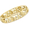 image:imageRossSimons 033 ct tw Diamond Sea Life Bangle Bracelet in 18kt Gold Over Sterling 7 inches