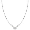 image:imageRossSimons 050 ct tw Diamond Cluster Necklace in Sterling SilverDiamond