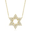 image:imageRossSimons 050 ct tw Diamond Star Of David Necklace in 14kt Yellow GoldDiamond