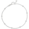image:imageRossSimons 050 ct tw Diamond Station Anklet in Sterling Silver 9 inches