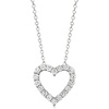 image:imageRossSimons 050 ct tw LabGrown Diamond Heart Pendant Necklace in Sterling SilverDiamond