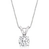 image:imageRossSimons 075 Carat Diamond Solitaire Necklace in 14kt White Gold 18 inches