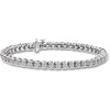 image:imageRossSimons 100 ct tw Diamond Cluster Tennis Bracelet in Sterling SilverDiamond