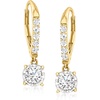image:imageRossSimons 100 ct tw Diamond Drop Earrings in 14kt Yellow Gold