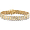 image:imageRossSimons 100 ct tw Diamond Link Bracelet in 18kt Gold Over SterlingDiamond