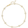 image:imageRossSimons 14kt Gold BezelSet Diamond Station Anklet
