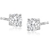 image:imageRossSimons 14kt White Gold Round Diamond Stud Earrings HI Color  I1I2 ClarityDiamond