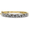 image:imageRossSimons 150 ct tw Black White and Brown Diamond Leopard Bangle Bracelet in 18kt Gold Over Sterlingdiamondcolored