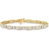 image:imageRossSimons 300 ct tw Baguette and Round Diamond Bracelet in 18kt Gold Over SterlingDiamond