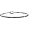 image:imageRossSimons 300 ct tw Black Diamond Tennis Bracelet in Sterling SilverDiamond