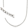 image:imageRossSimons 300 ct tw Graduated Diamond Tennis Necklace in 14kt White GoldDiamond