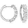 image:imageRossSimons 300 ct tw LabGrown Diamond 5Stone Hoop Earrings in 14kt White Gold