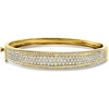 image:imageRossSimons 300 ct tw Pave Diamond Bangle Bracelet in 18kt Gold Over SterlingDiamond