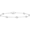 image:imageRossSimons BezelSet Diamond Station Bracelet in Sterling Silver