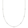 image:imageRossSimons Diamond Station Necklace in 14kt GoldWhite