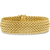 image:imageRossSimons Italian 14kt Yellow Gold Wide RisoLink Braceletno gemstone