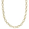 image:imageRossSimons Italian 18kt Yellow Gold DoubleOval Link NecklaceNo Gemstone