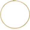 image:imageRossSimons Italian 4mm 14kt Yellow Gold Omega NecklaceNo Gemstone