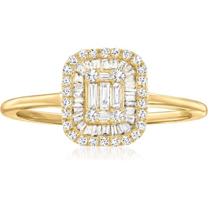 image:imageRossSimons 043 ct tw Diamond Cluster Ring in 14kt Yellow GoldDiamond