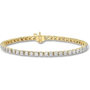 image:imageRossSimons 14kt Gold Diamond Tennis Bracelet HI Color I  2 Clarity
