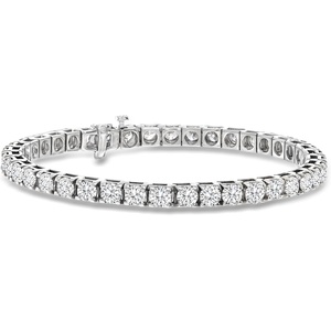 image:imageRossSimons 14kt Gold Diamond Tennis Bracelet HI Color I1  I2 ClarityWhite