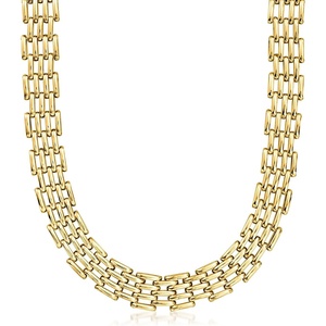 image:imageRossSimons 14kt Yellow Gold PantherLink NecklaceNo Gemstone